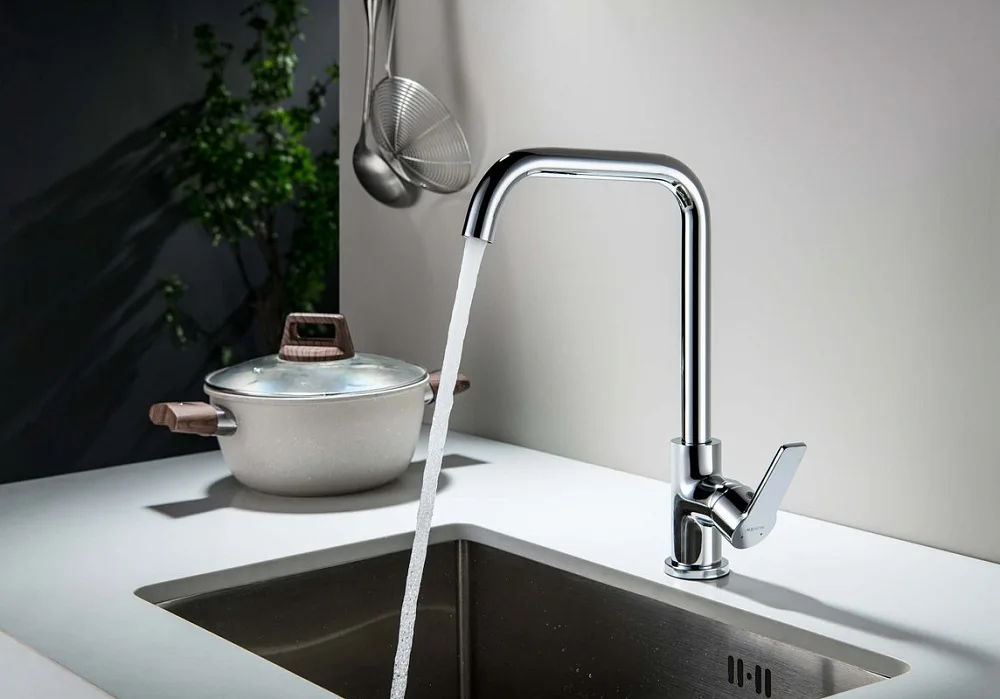 Смеситель для кухни AQUATEK Лугано AQ1781CR, хром Sancos — официальный сайт