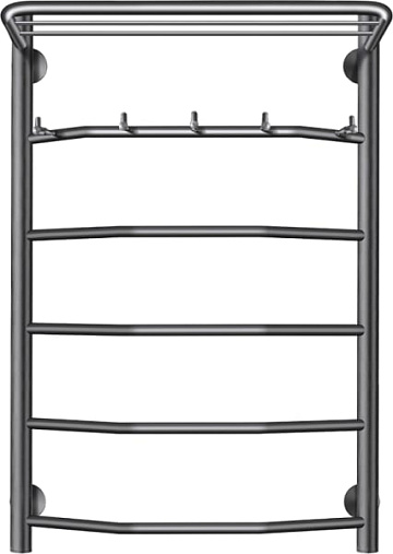 Полотенцесушитель электрический Secado Агата 1 КСП 80x50, графит, R