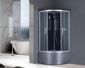 Душевая кабина Esbano Elegancia ESKG90CRB, с высоким поддоном