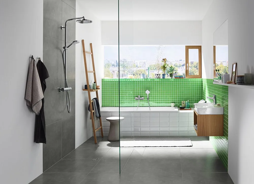 Душевая стойка Hansgrohe Crometta S 240 1jet Showerpipe 27267000 Sancos — официальный сайт