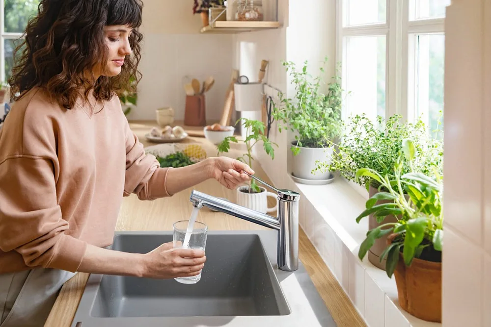 Смеситель для кухни Hansgrohe Zesis M33 74802000 хром Sancos — официальный сайт