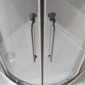 Душевой уголок Cezares Relax RELAX-304-R-2-90-C-GM 90x90, профиль оружейная сталь