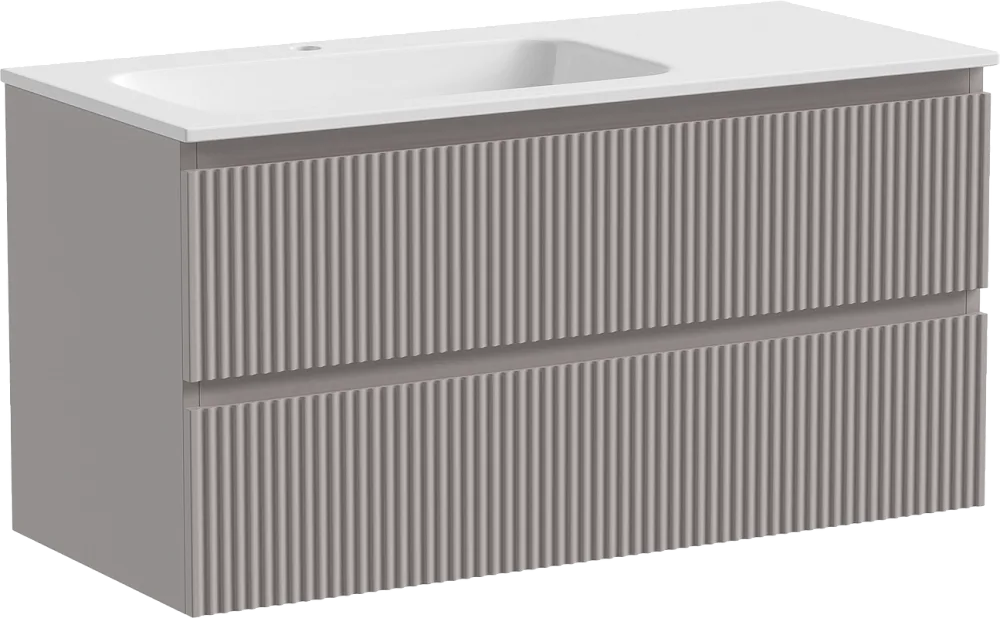 Тумба с раковиной Sancos Snob R 100 см, L, doha soft Sancos — официальный сайт