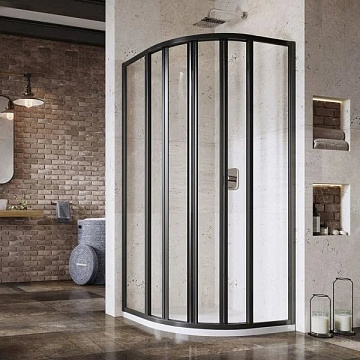 Душевой уголок Ravak Supernova SKKP6-90 195 Transparent, профиль черный