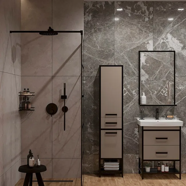 Душевой комплект VitrA Origin A4926636EXP, С ВНУТРЕННЕЙ ЧАСТЬЮ, матовый черный Sancos — Оригинал