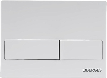 Система инсталляции для унитазов Berges Novum 040214, с кнопкой смыва, белая Soft Touch
