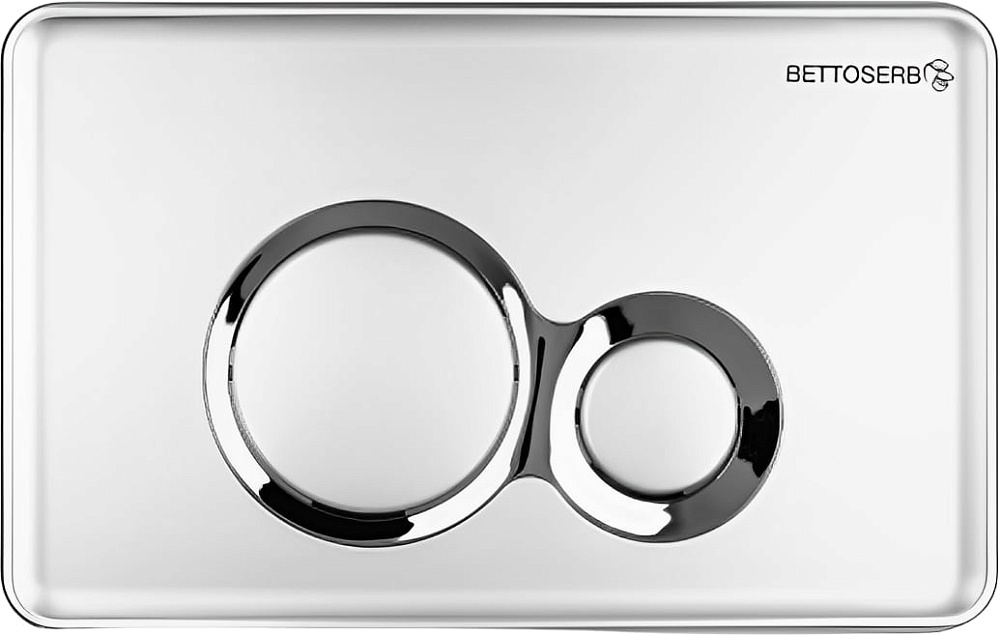 Кнопка смыва BETTOSERB Sava Fix Slim Jerez 40006463 хром матовый, хром глянец
