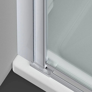 Душевой уголок Vincea Alpha VSR-3ALP9095CL 95х90 см, профиль глянцевый хром, стекло прозрачное