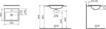Раковина VitrA S20 5465B003-0001