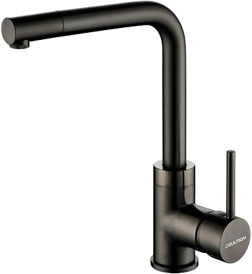 Смеситель для кухни Paulmark Honner Ho212018-GM вороненая сталь