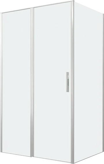 Душевой уголок Allen Brau Priority 120x90, профиль серебро браш, стекло прозрачное
