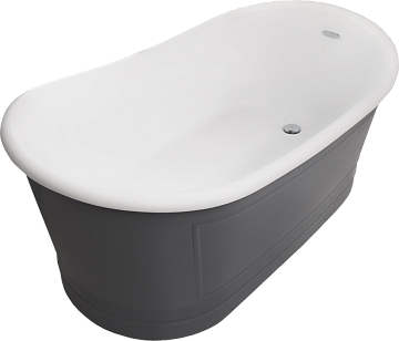 Акриловая ванна BelBagno 170x90 см, левая, BB32-CF36