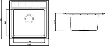 Мойка кухонная Seaman Eco Roma SMR-5050A без отверстий