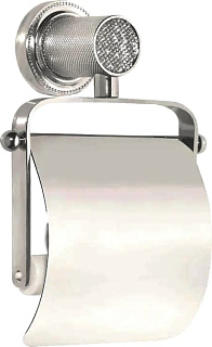 Держатель туалетной бумаги Boheme Royal Cristal Chrome с крышкой