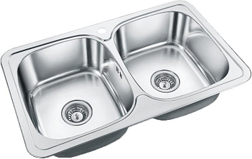 Мойка кухонная Emar Steel 401