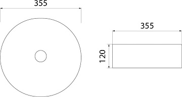 Накладная раковина IDDIS Ray RAYWS03i27 белая глянцевая