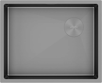 Мойка кухонная Paulmark Next-Skew PM885444-MG серый матовый