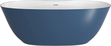 Ванна из искусственного камня Plumberia Selection Veloma 160x70 см, отдельностоящая, биколор матовый