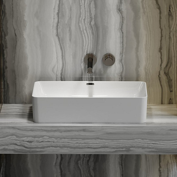 Накладная раковина Ceramicanova Element CN6065 белая глянцевая
