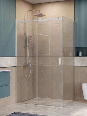 Душевой уголок BelBagno Soft Close-2 AH-1-120/80-C-Cr профиль хром