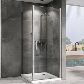 Душевой уголок Abber Sonnenstrand AG04100-S80 100x80, профиль хром, стекло прозрачное
