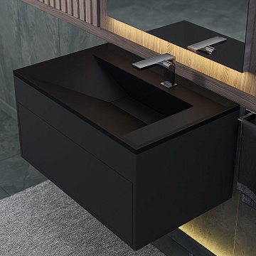 Мебельная раковина Uperwood Lotus Quartz 80 космос
