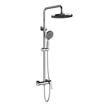 Душевая стойка Vincea Arco VSFS-4AR1CH, с изливом, хром