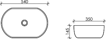 Накладная раковина Ceramicanova Element CN5023