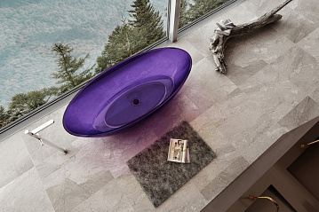 Акриловая ванна Abber Kristall 180x85 см, AT9702Amethyst