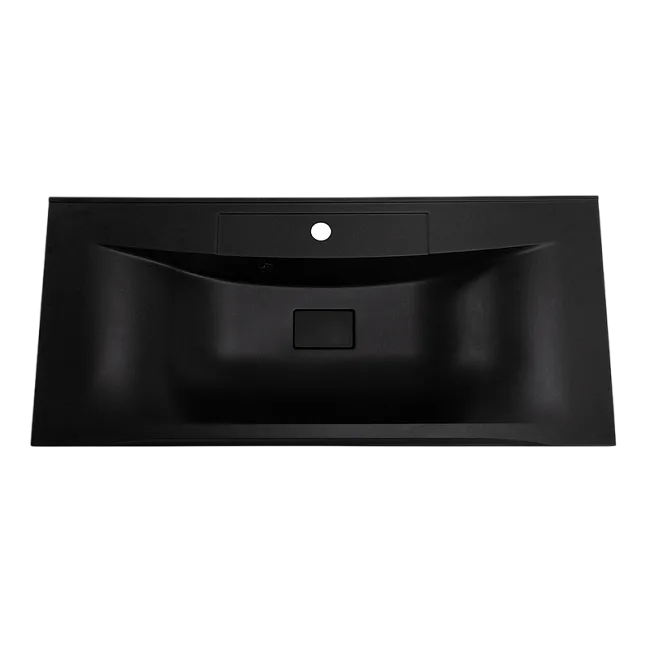 Мебельная раковина BelBagno BB1000/445-LV-ART-PR-NERO черная матовая Sancos — Оригинал