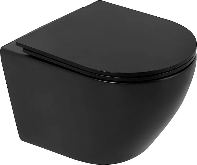 Крышка-сиденье BelBagno Colorato BB062SC-MB матовая черная Sancos — Оригинал
