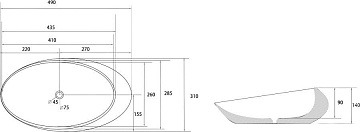 Накладная раковина Abber Bequem AC2107Regen хамелеон