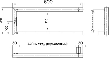 Полотенцесушитель электрический Indigo Nix DGN20-50BRRt 20х50, черный муар