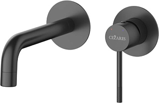 Смеситель для раковины Cezares Relax RELAX-BLI2-1 С ВНУТРЕННЕЙ ЧАСТЬЮ, матовый черный