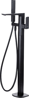 Напольный смеситель для ванны с душем Allen Brau Infinity 5.21009-31, С ВНУТРЕННЕЙ ЧАСТЬЮ, чёрный ма