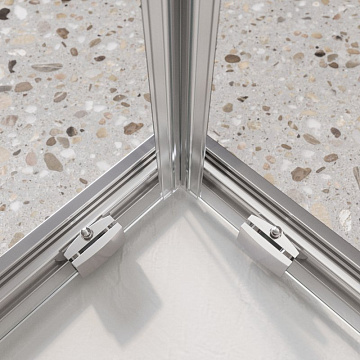 Душевой уголок BelBagno Luce A-2-100-C-Cr 100x100, профиль хром, стекло прозрачное