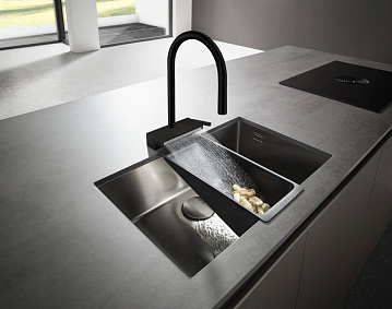 Смеситель для кухни Hansgrohe Aquno Select M81 73831670 матовый черный