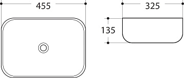 Накладная раковина Art&Max AM-78105 белая