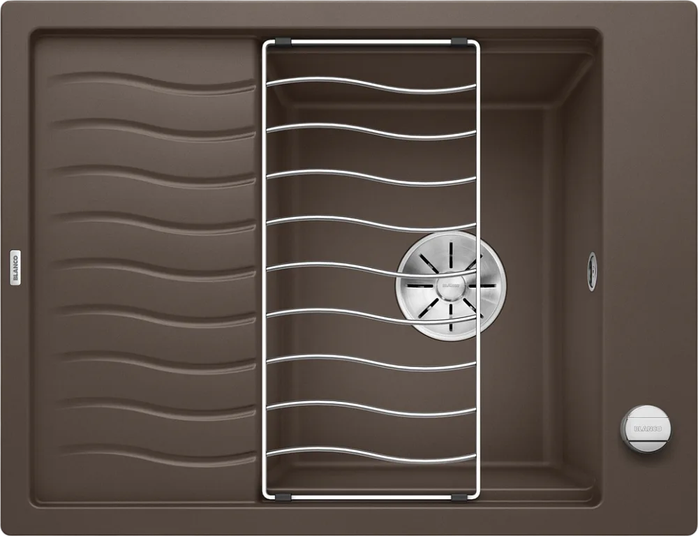 Мойка кухонная Blanco Elon 45S 524823 кофе Sancos — официальный сайт