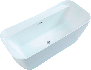 Акриловая ванна Allen Brau Infinity 2 170x80 см, отдельностоящая, белая, на ножках, со сливом-перели