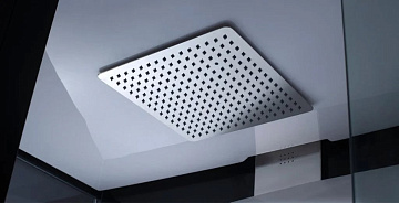 Душевая кабина Orans SR-89102LS, черная, с хамамом и сиденьем