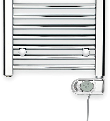 Полотенцесушитель электрический Zehnder Aura PBECZ-080-040/MQ CR 80x40 хром