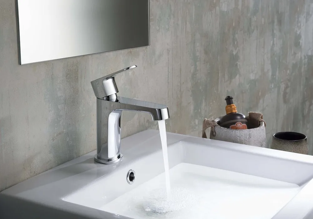 Смеситель для раковины AQUATEK Оберон AQ1210CR хром Sancos — официальный сайт