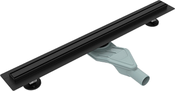 Душевой трап (лоток) Esbano Slim Side, 70 cм, матовый черный