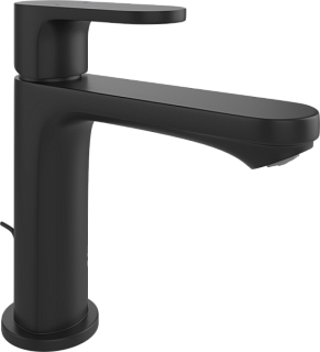 Смеситель для раковины Hansgrohe Rebris S 72517670 с донным клапаном, черный матовый