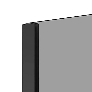 Душевая перегородка Berges Sky Black 064012 80 см, профиль черный матовый, стекло тонированное