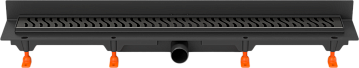 Душевой трап (лоток) MCH Chudej Harmony CH750HC2 75 см, матовый черный