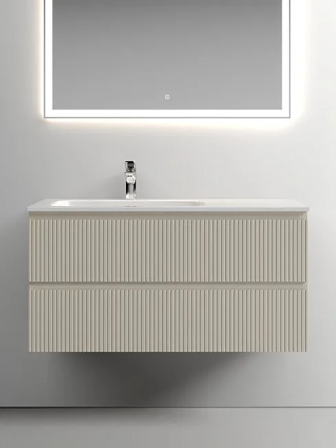 Тумба под раковину Sancos Snob T 100 подвесная Beige soft (капучино), SNT100LCE Sancos — Оригинал