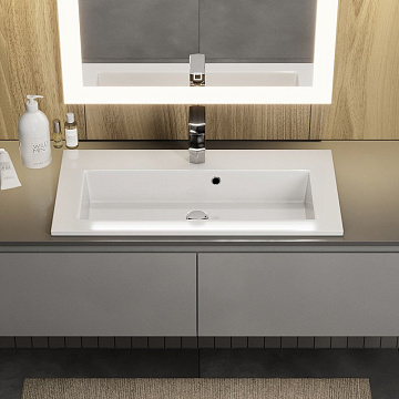 Раковина Uperwood Aurora 70 см, глянцевая белая