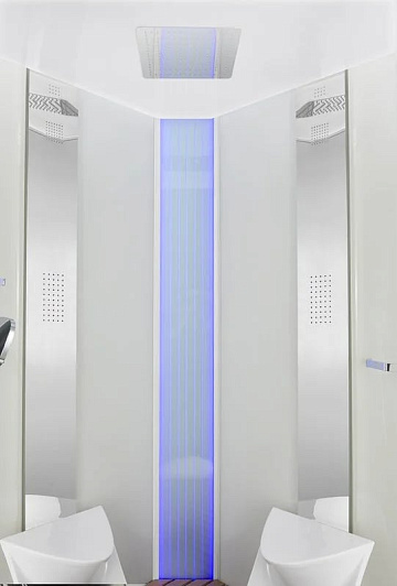 Душевая кабина Orans 89106W0LH белая, с баней, удлиненная ручка
